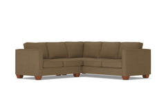 Catalina 2pc L-Sectional Sofa :: Leg Finish: Pecan