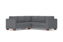 Catalina 2pc Sleeper L-Sectional :: Leg Finish: Pecan / Sleeper Option: Deluxe Innerspring Mattress