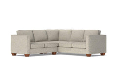 Catalina 2pc Sleeper L-Sectional :: Leg Finish: Pecan / Sleeper Option: Memory Foam Mattress