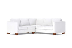 Catalina 2pc Sleeper L-Sectional :: Leg Finish: Pecan / Sleeper Option: Deluxe Innerspring Mattress