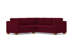 Catalina 2pc L-Sectional Sofa :: Leg Finish: Pecan