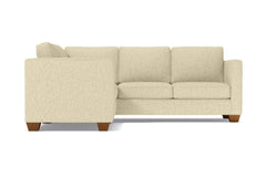 Catalina 2pc Sleeper L-Sectional :: Leg Finish: Pecan / Sleeper Option: Memory Foam Mattress