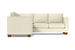 Catalina 2pc Sleeper L-Sectional :: Leg Finish: Pecan / Sleeper Option: Memory Foam Mattress