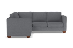 Catalina 2pc Sleeper L-Sectional :: Leg Finish: Pecan / Sleeper Option: Memory Foam Mattress