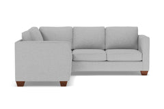 Catalina 2pc Sleeper L-Sectional :: Leg Finish: Pecan / Sleeper Option: Memory Foam Mattress