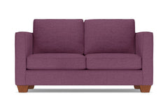 Catalina Twin Size Sleeper Sofa Bed :: Leg Finish: Pecan / Sleeper Option: Deluxe Innerspring Mattress