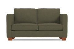 Catalina Twin Size Sleeper Sofa Bed :: Leg Finish: Pecan / Sleeper Option: Deluxe Innerspring Mattress