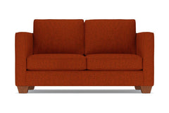 Catalina Twin Size Sleeper Sofa Bed :: Leg Finish: Pecan / Sleeper Option: Deluxe Innerspring Mattress