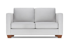 Catalina Twin Size Sleeper Sofa Bed :: Leg Finish: Pecan / Sleeper Option: Deluxe Innerspring Mattress