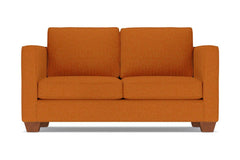 Catalina Twin Size Sleeper Sofa Bed :: Leg Finish: Pecan / Sleeper Option: Deluxe Innerspring Mattress