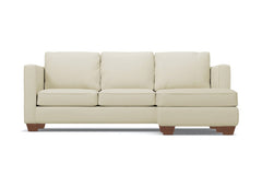 Catalina Reversible Chaise Sleeper Sofa Bed :: Leg Finish: Pecan / Sleeper Option: Deluxe Innerspring Mattress