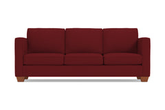 Catalina Queen Size Sleeper Sofa Bed :: Leg Finish: Pecan / Sleeper Option: Deluxe Innerspring Mattress