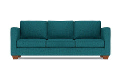 Catalina Queen Size Sleeper Sofa Bed :: Leg Finish: Pecan / Sleeper Option: Memory Foam Mattress