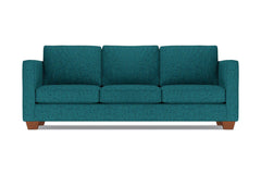 Catalina Queen Size Sleeper Sofa Bed :: Leg Finish: Pecan / Sleeper Option: Memory Foam Mattress