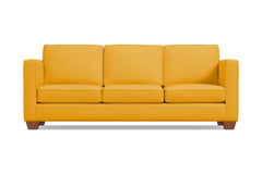 Catalina Queen Size Sleeper Sofa Bed :: Leg Finish: Pecan / Sleeper Option: Memory Foam Mattress