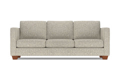 Catalina Queen Size Sleeper Sofa Bed :: Leg Finish: Pecan / Sleeper Option: Memory Foam Mattress