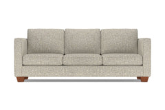 Catalina Queen Size Sleeper Sofa Bed :: Leg Finish: Pecan / Sleeper Option: Memory Foam Mattress