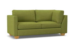 Catalina Left Arm Corner Apt Size Sofa :: Leg Finish: Natural / Configuration: LAF - Chaise on the Left