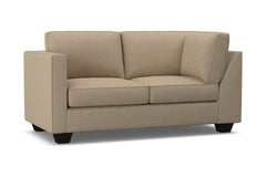 Catalina Left Arm Corner Loveseat :: Leg Finish: Espresso / Configuration: LAF - Chaise on the Left