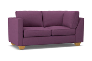 Catalina Left Arm Corner Loveseat :: Leg Finish: Natural / Configuration: LAF - Chaise on the Left