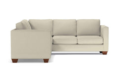 Catalina 2pc L-Sectional Sofa :: Leg Finish: Pecan