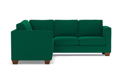 Catalina 2pc L-Sectional Sofa :: Leg Finish: Pecan