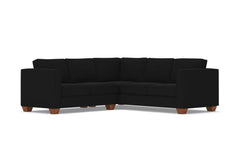 Catalina 2pc Sleeper L-Sectional :: Leg Finish: Pecan / Sleeper Option: Memory Foam Mattress