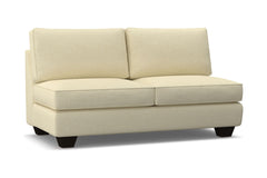 Catalina Armless Apartment Size Sofa :: Leg Finish: Espresso