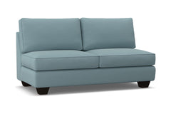 Catalina Armless Apartment Size Sofa :: Leg Finish: Espresso