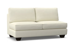 Catalina Armless Apartment Size Sofa :: Leg Finish: Espresso