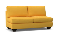 Catalina Armless Apartment Size Sofa :: Leg Finish: Espresso