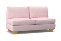 Catalina Armless Apartment Size Sofa :: Leg Finish: Natural