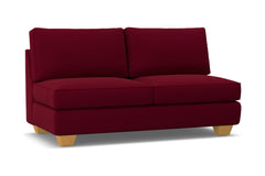 Catalina Armless Apartment Size Sofa :: Leg Finish: Natural