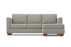 Catalina Reversible Chaise Sleeper Sofa Bed :: Leg Finish: Pecan / Sleeper Option: Deluxe Innerspring Mattress