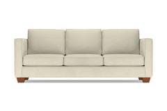 Catalina Queen Size Sleeper Sofa Bed :: Leg Finish: Pecan / Sleeper Option: Memory Foam Mattress