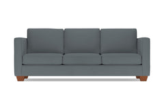 Catalina Queen Size Sleeper Sofa Bed :: Leg Finish: Pecan / Sleeper Option: Memory Foam Mattress