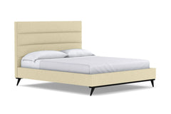 Cooper Upholstered Platform Bed :: Leg Finish: Espresso / Size: Queen Size