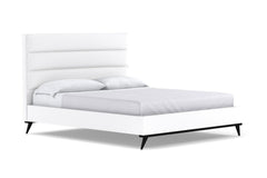 Cooper Upholstered Platform Bed :: Leg Finish: Espresso / Size: Queen Size