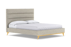 Cooper Upholstered Platform Bed :: Leg Finish: Natural / Size: California King