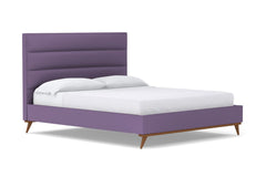 Cooper Upholstered Platform Bed :: Leg Finish: Pecan / Size: California King