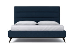 Cooper Upholstered Platform Bed :: Leg Finish: Espresso / Size: Queen Size