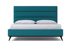 Cooper Upholstered Platform Bed :: Leg Finish: Espresso / Size: California King