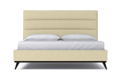 Cooper Upholstered Platform Bed :: Leg Finish: Espresso / Size: Queen Size