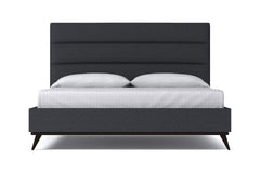 Cooper Upholstered Platform Bed :: Leg Finish: Espresso / Size: King