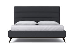 Cooper Upholstered Platform Bed :: Leg Finish: Espresso / Size: Queen Size