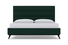 Cooper Upholstered Platform Bed :: Leg Finish: Espresso / Size: Queen Size