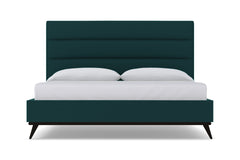 Cooper Upholstered Platform Bed :: Leg Finish: Espresso / Size: Queen Size