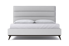 Cooper Upholstered Platform Bed :: Leg Finish: Espresso / Size: Queen Size