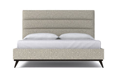 Cooper Upholstered Platform Bed :: Leg Finish: Espresso / Size: Queen Size