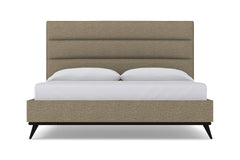 Cooper Upholstered Platform Bed :: Leg Finish: Espresso / Size: Queen Size